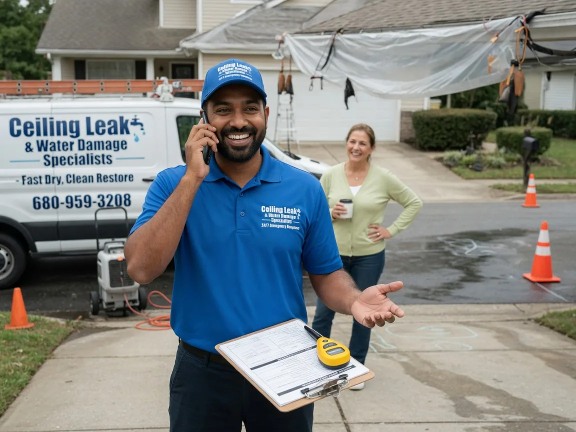 Ceiling Leak Cleanup Mercer, MO FAQs